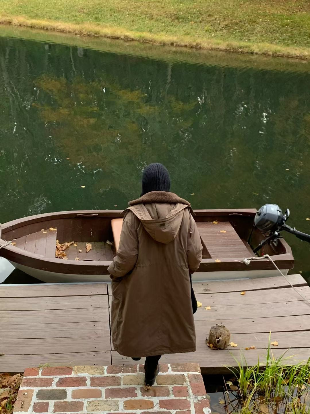 (Premium) Long Duck Down Coats with Fur Hood