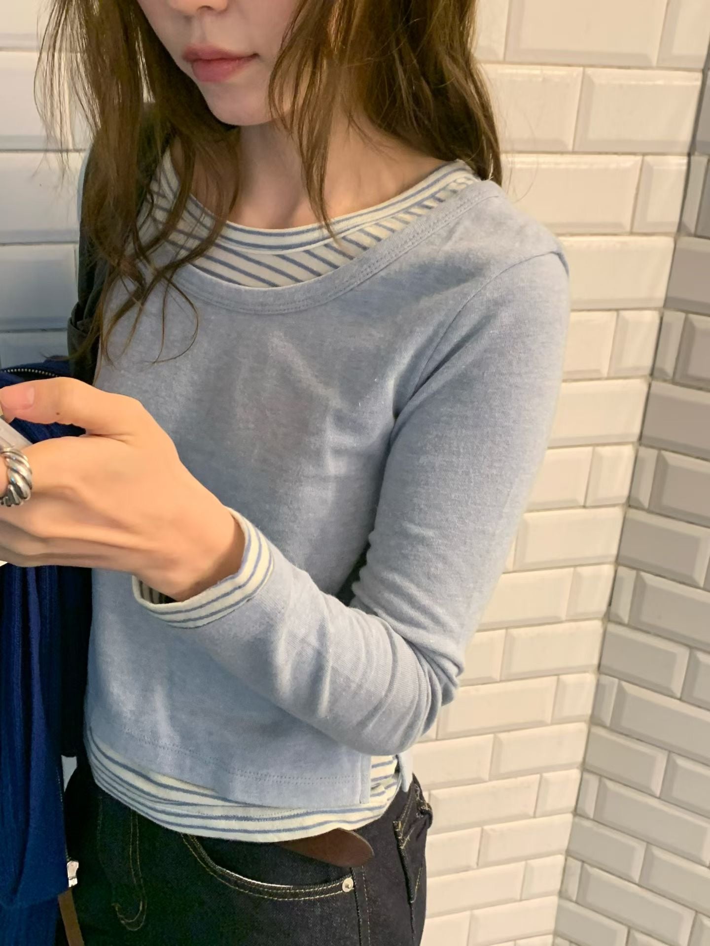 (Premium) Angora Blend Yarn Layers Tee