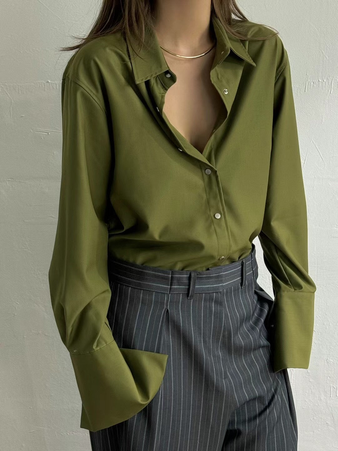 (Premium) Wing Cuff Shirt