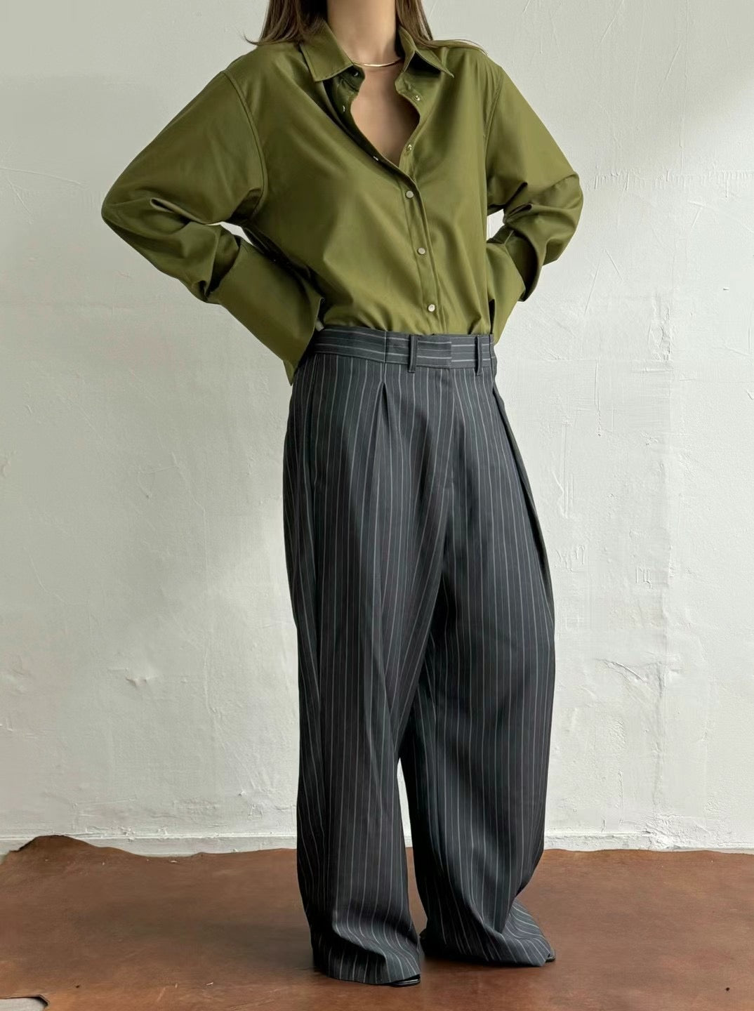 (Premium) Wing Cuff Shirt
