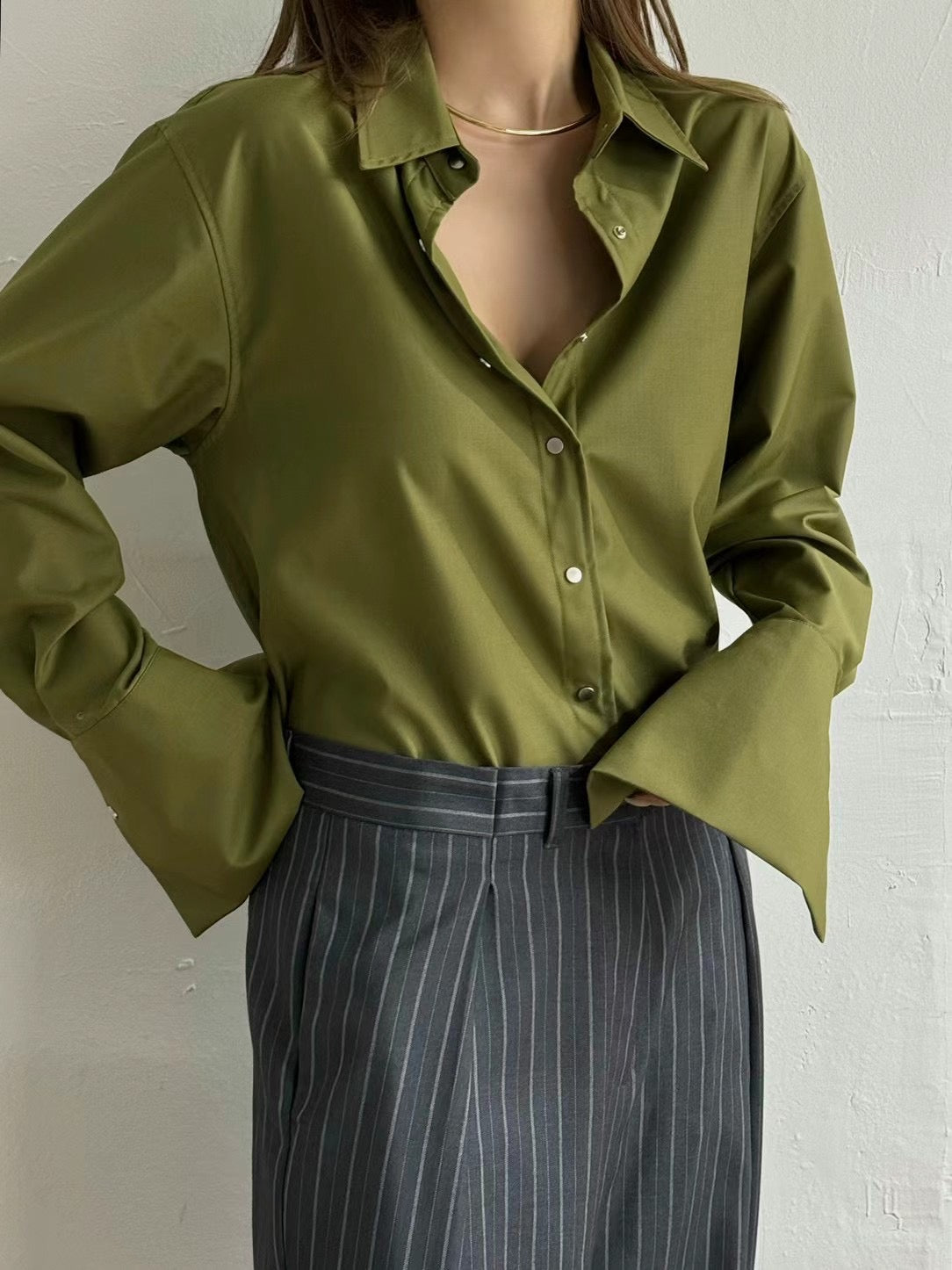 (Premium) Wing Cuff Shirt