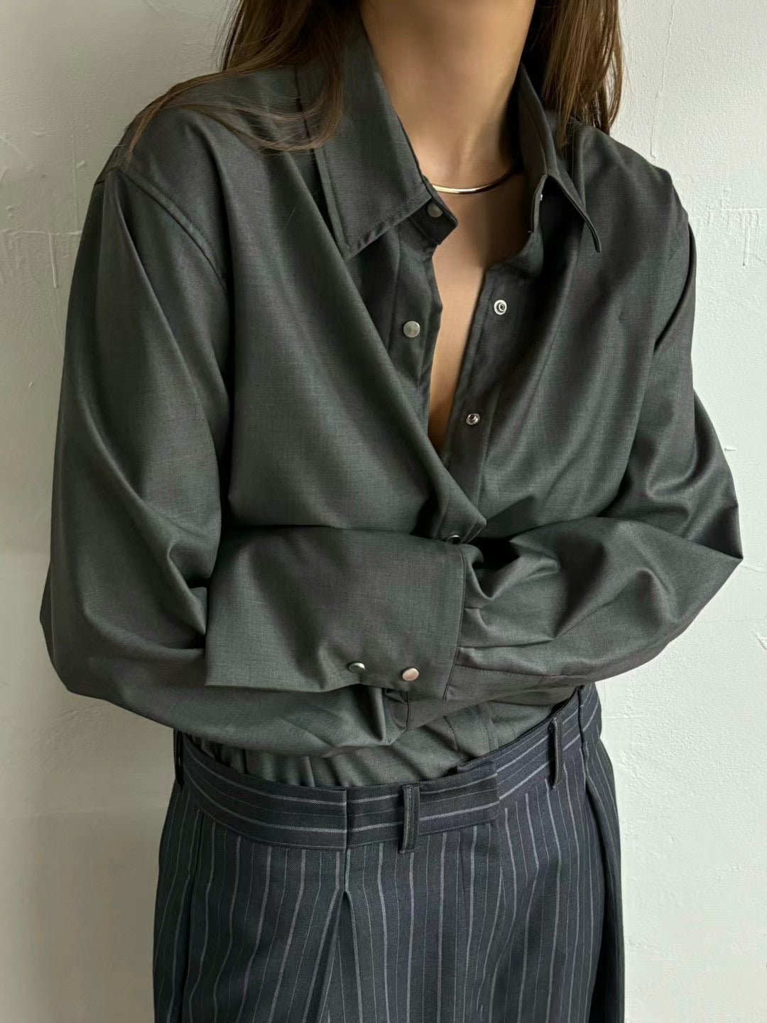 (Premium) Wing Cuff Shirt