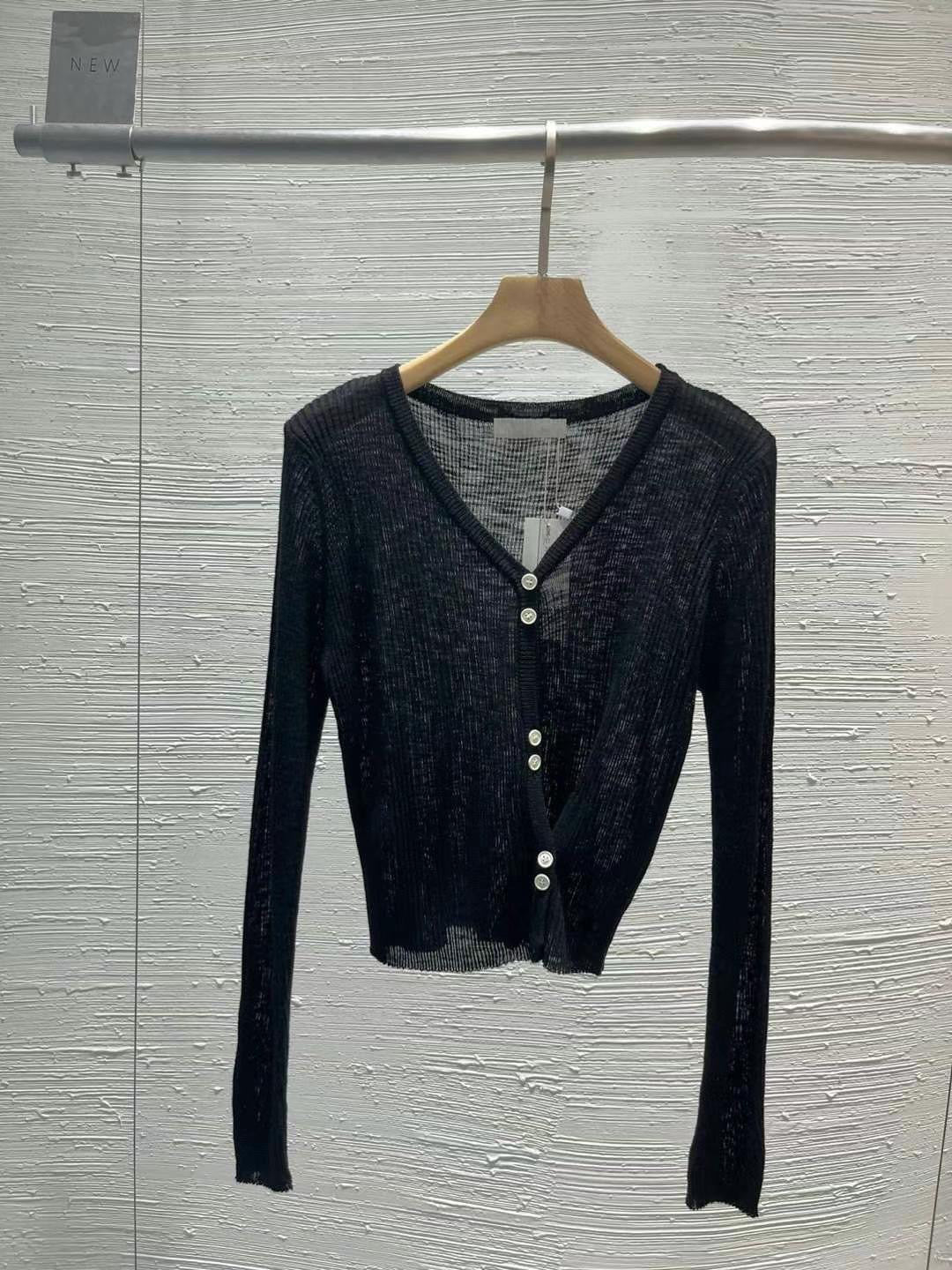 (Premium) Summer Cooling Double Buttons Cardigan