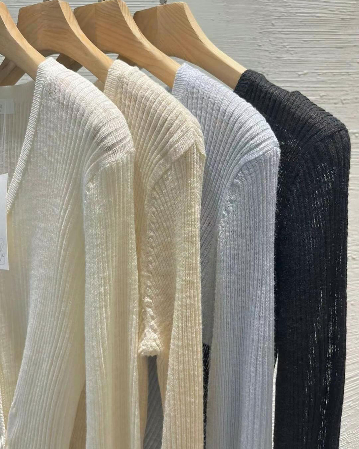 (Premium) Summer Cooling Double Buttons Cardigan