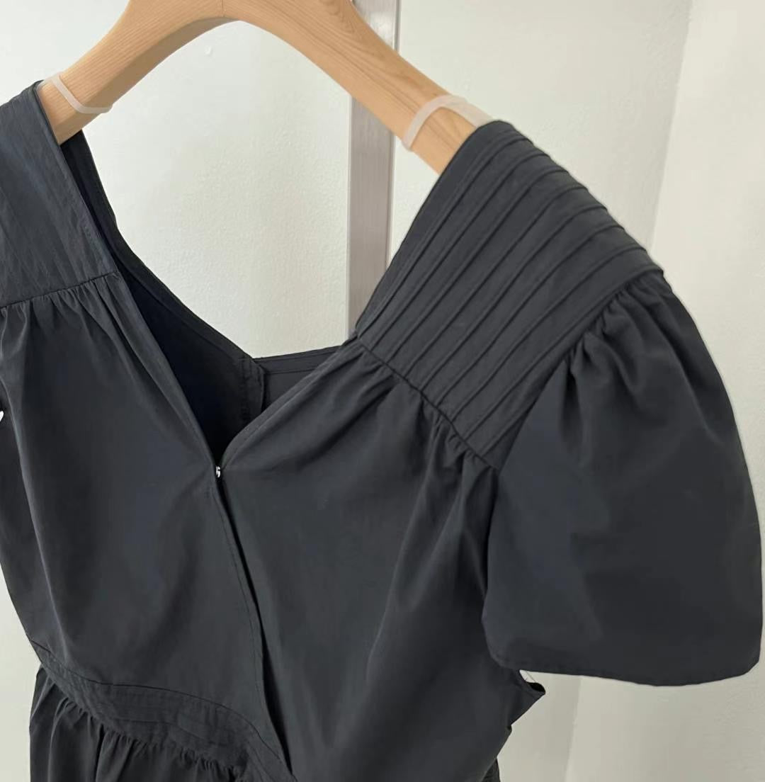 (Premium) 2 Ways Puff Sleeves Blouse