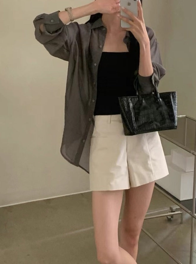 (Premium) See Through UV Block Shirt