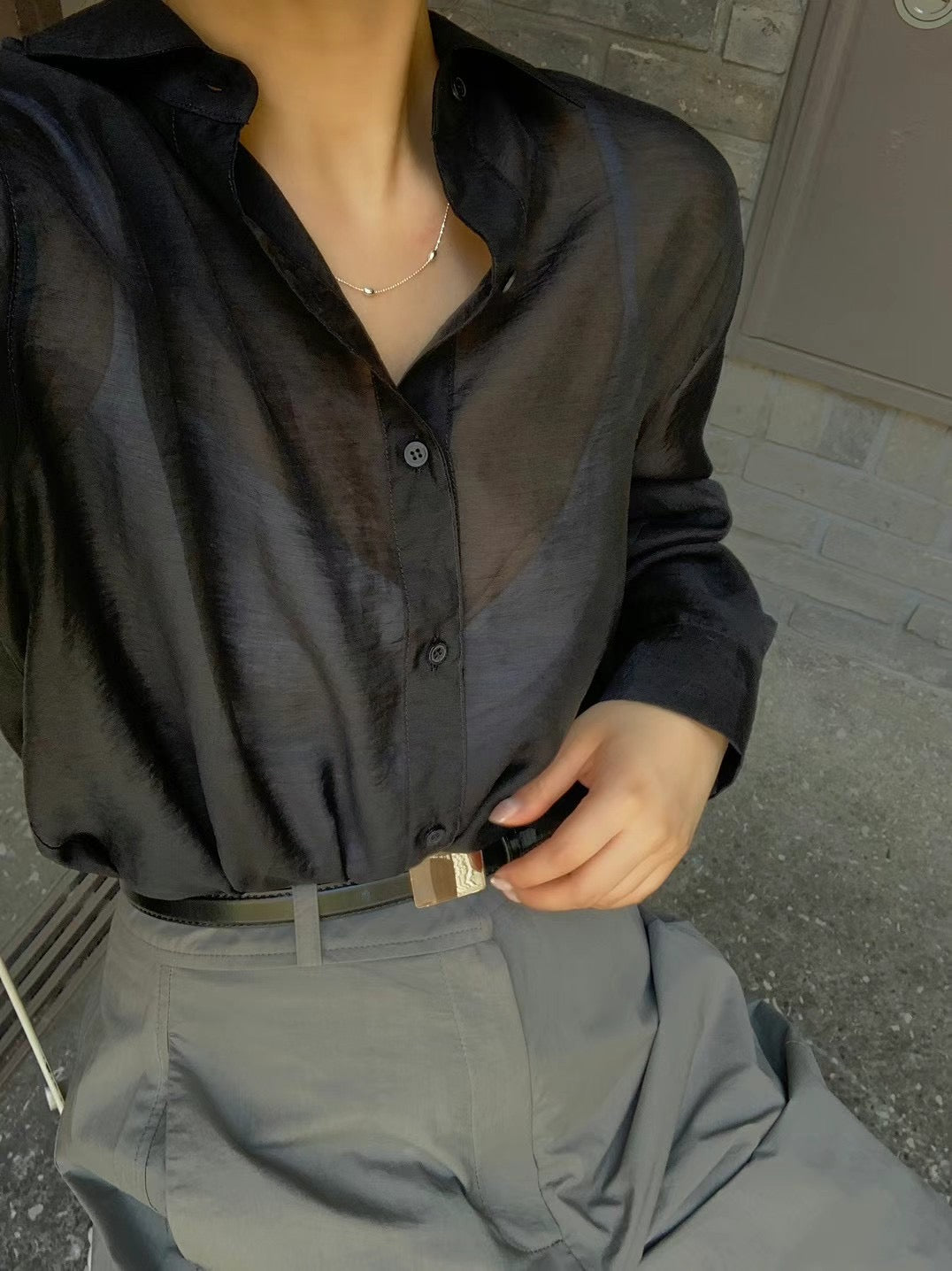 (Premium) See Through UV Block Shirt