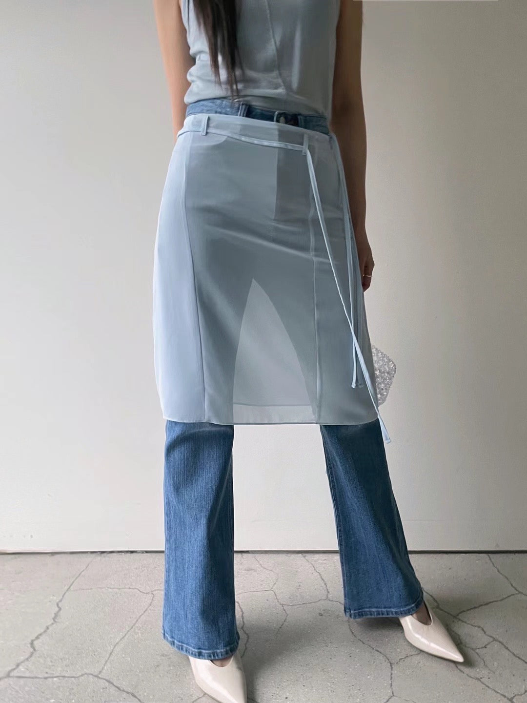 (Premium) Bell-Cut Slim Jeans