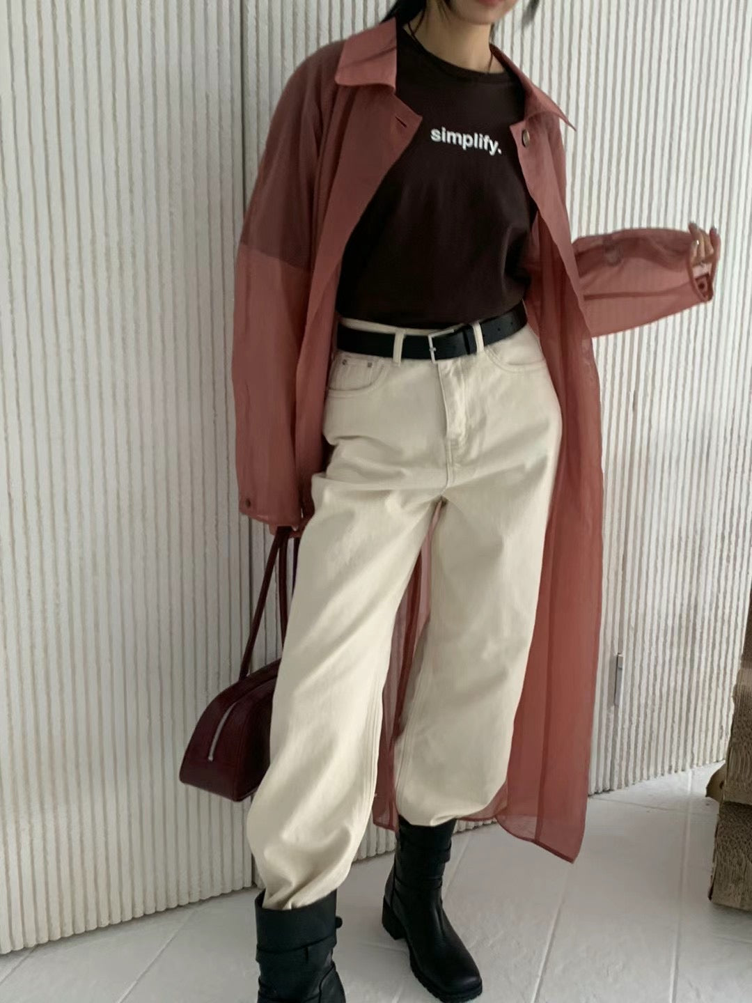 (Premium) See Though Trench Coats