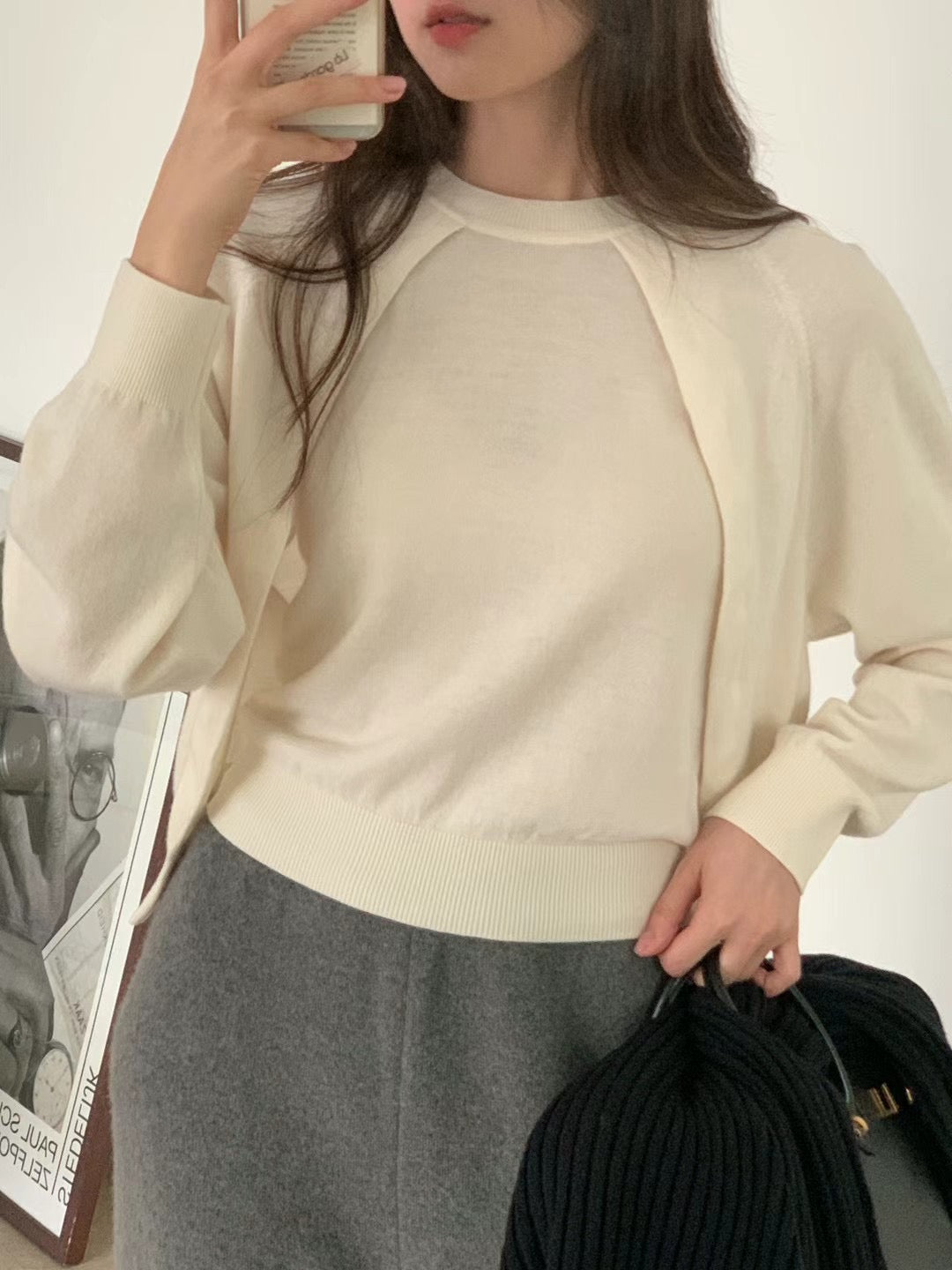 (Premium) Two Fake Pieces Sweater