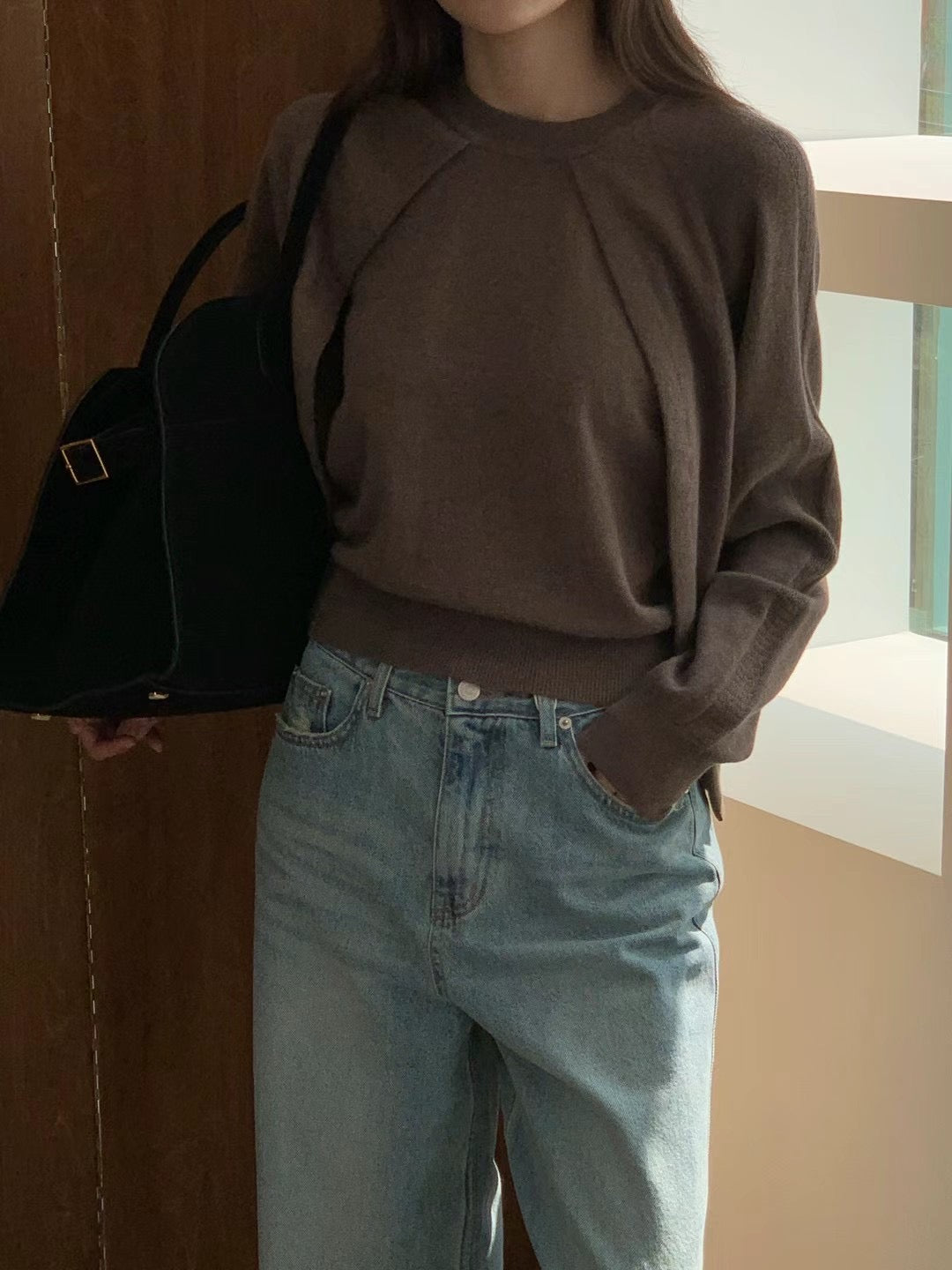 (Premium) Two Fake Pieces Sweater