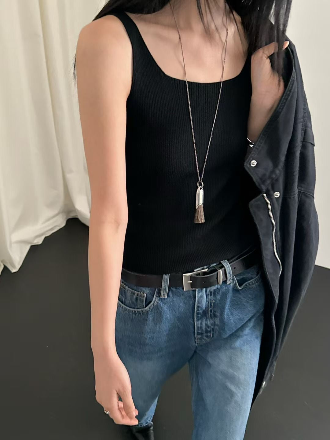 (Premium) Glitter Knit Vest