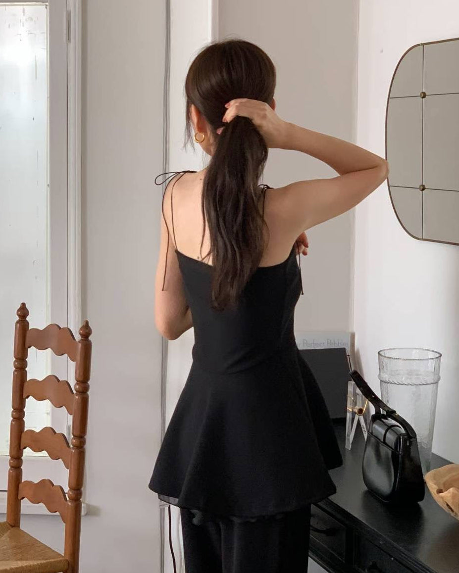 (Premium) Peplum Cami Layers Top