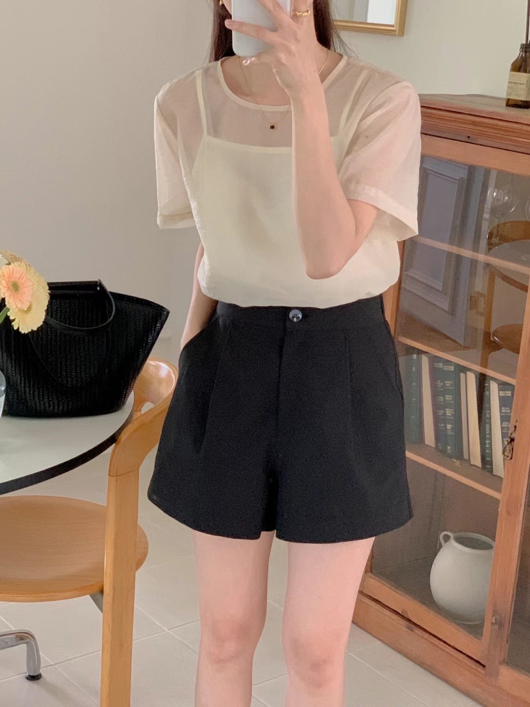 (Premium) See Though Blouse Set