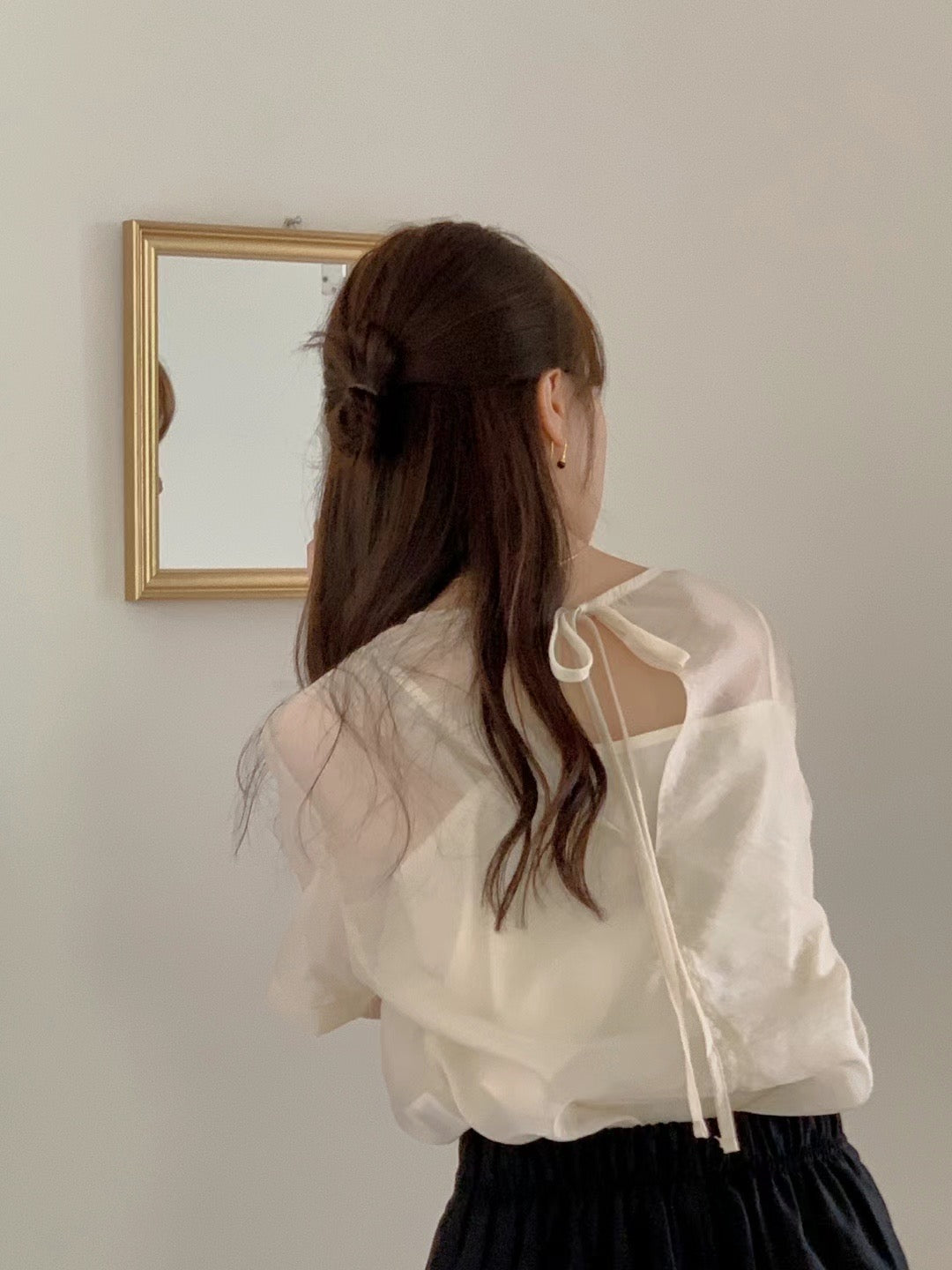 (Premium) See Though Blouse Set