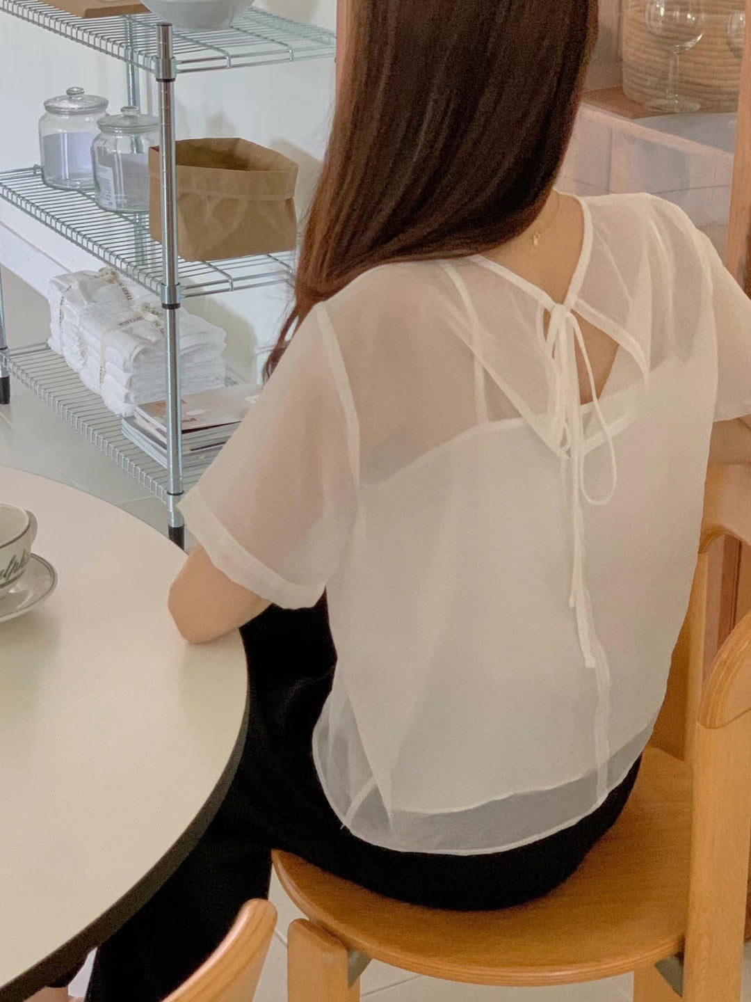 (Premium) See Though Blouse Set