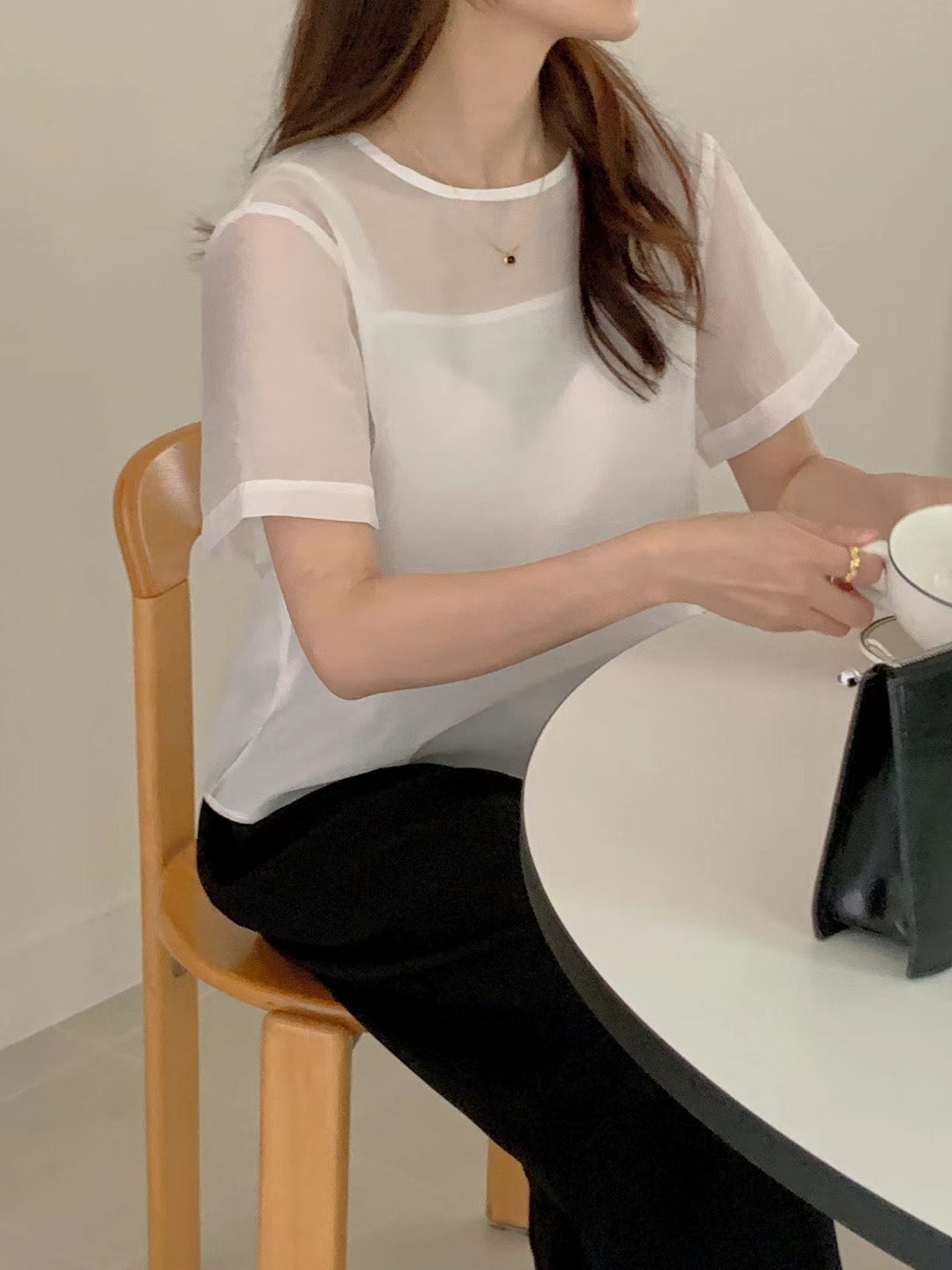 (Premium) See Though Blouse Set