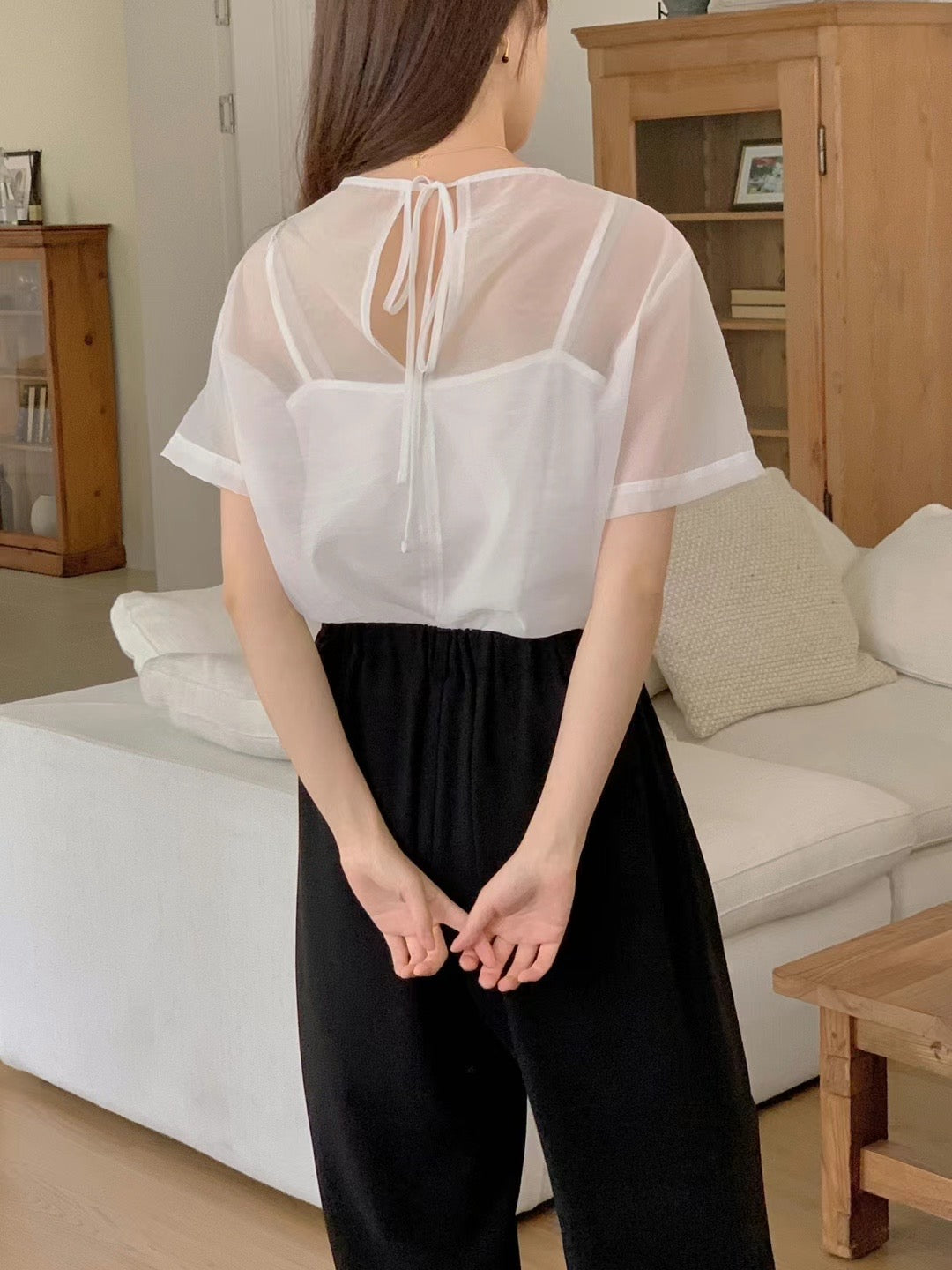 (Premium) See Though Blouse Set