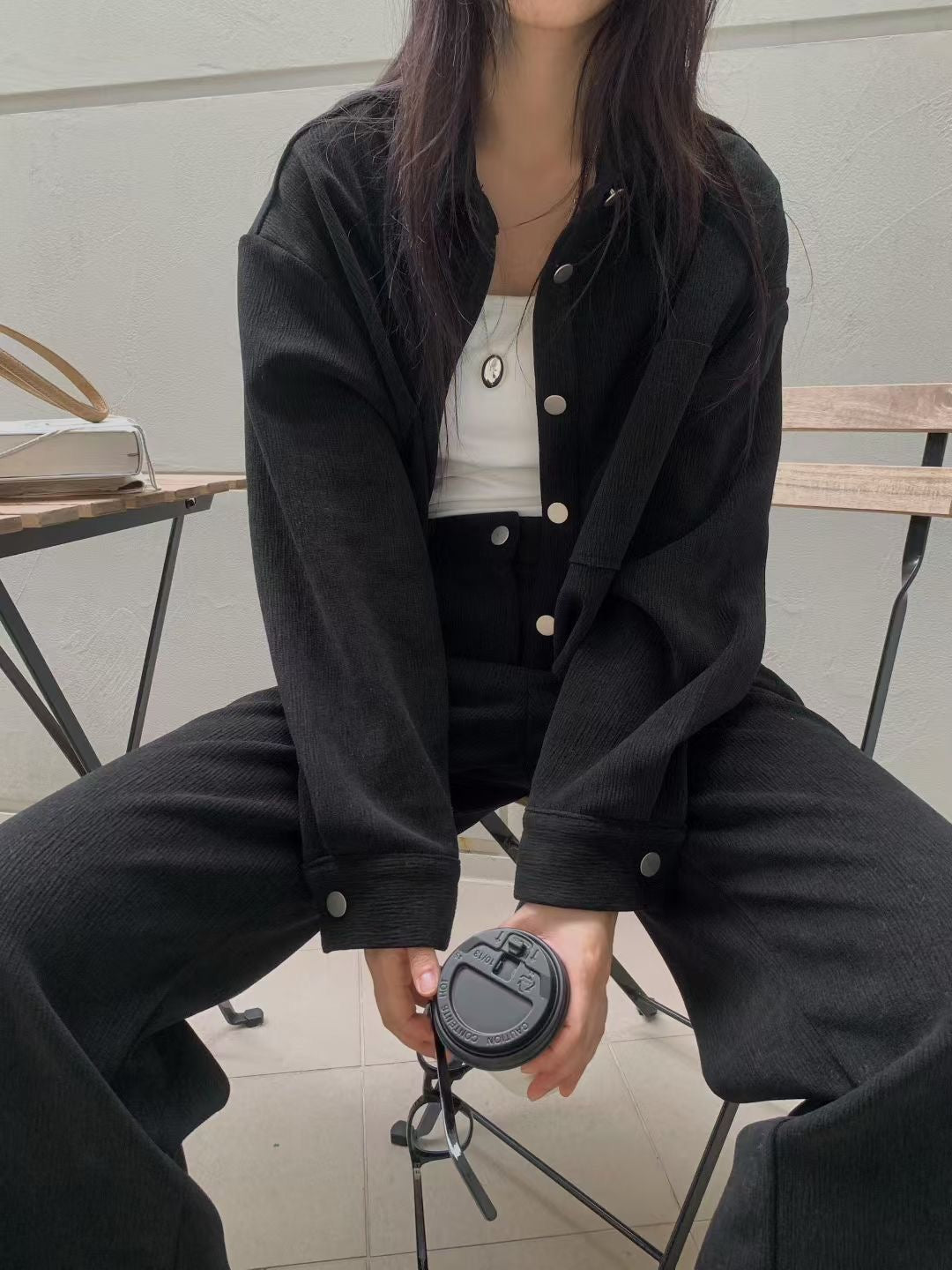 (Premium) Velvet Shirt n Pants Set