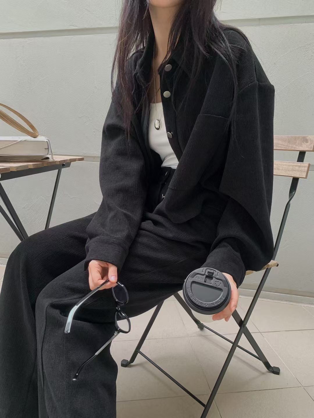 (Premium) Velvet Shirt n Pants Set