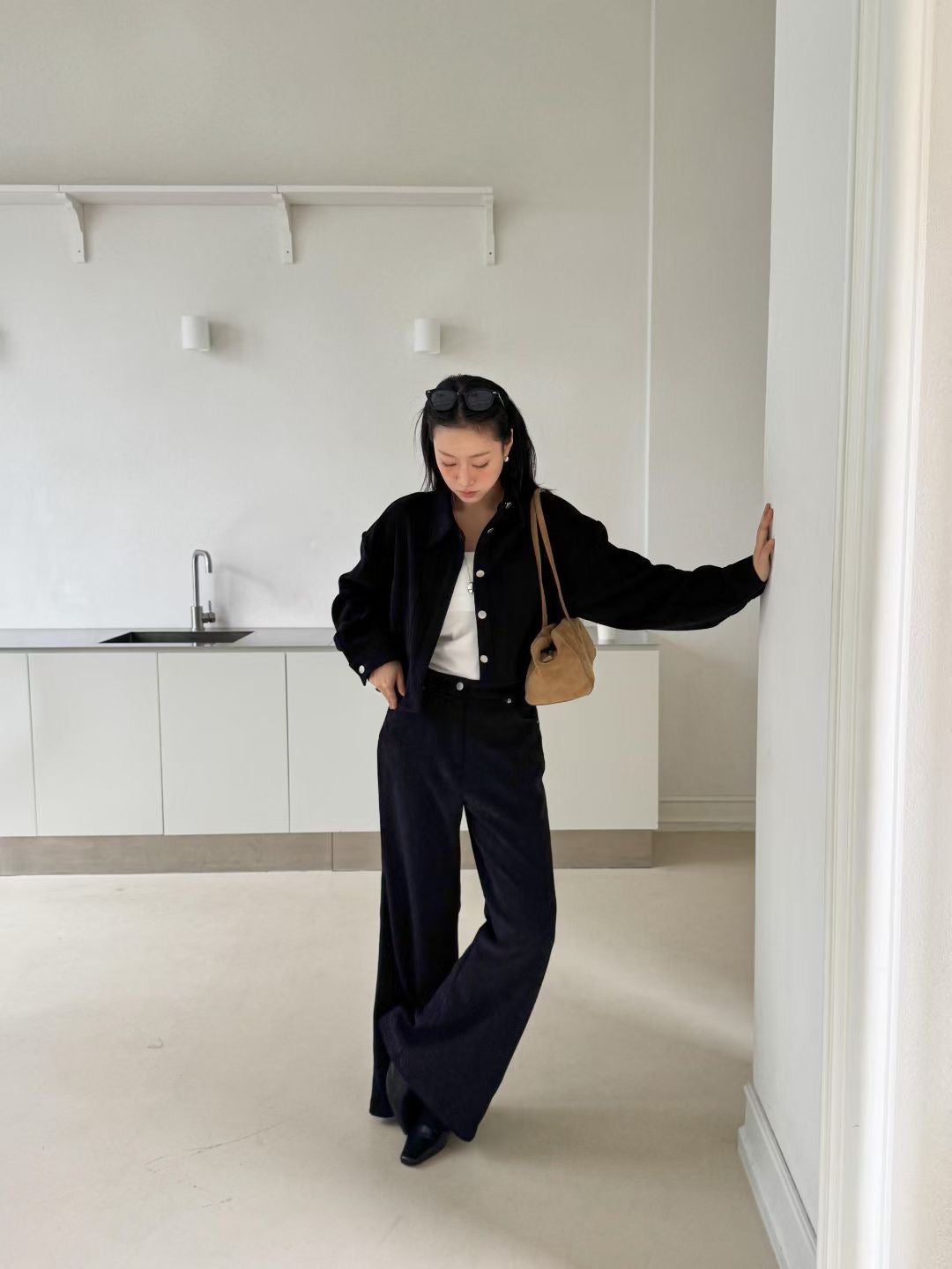 (Premium) Velvet Shirt n Pants Set