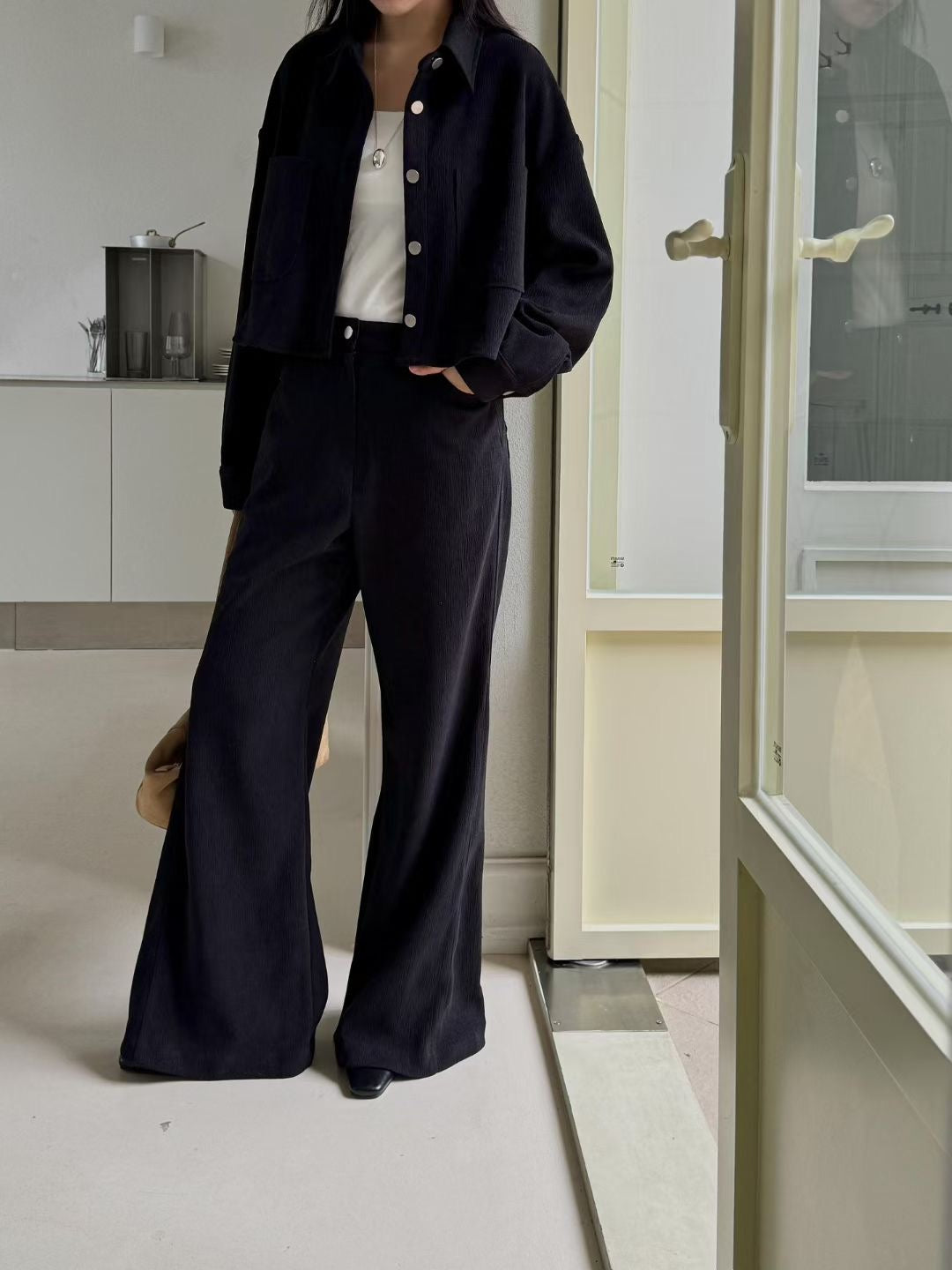 (Premium) Velvet Shirt n Pants Set