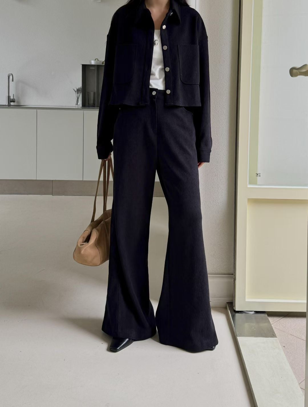 (Premium) Velvet Shirt n Pants Set