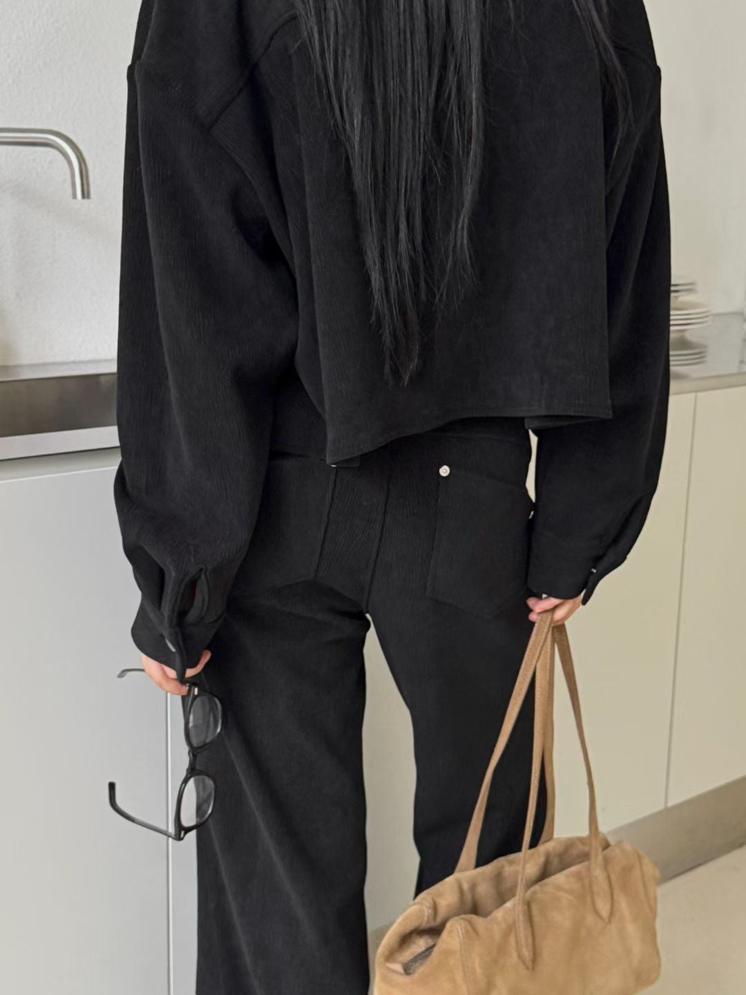 (Premium) Velvet Shirt n Pants Set