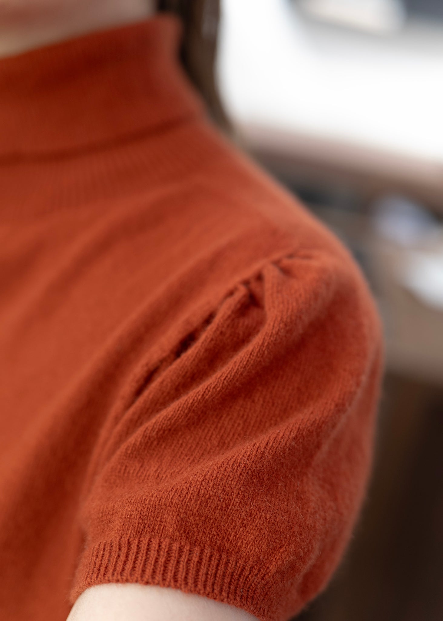 (PREMIUM) Turtle Neck Softy Knit Top
