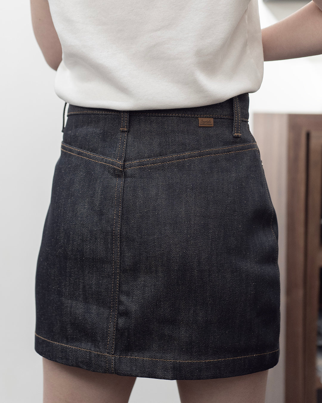 (PREMIUM) Vinage Denim Jacket w/ Mini Skirt Set