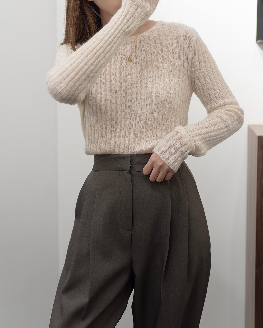 (PREMIUM) Knit Blouse
