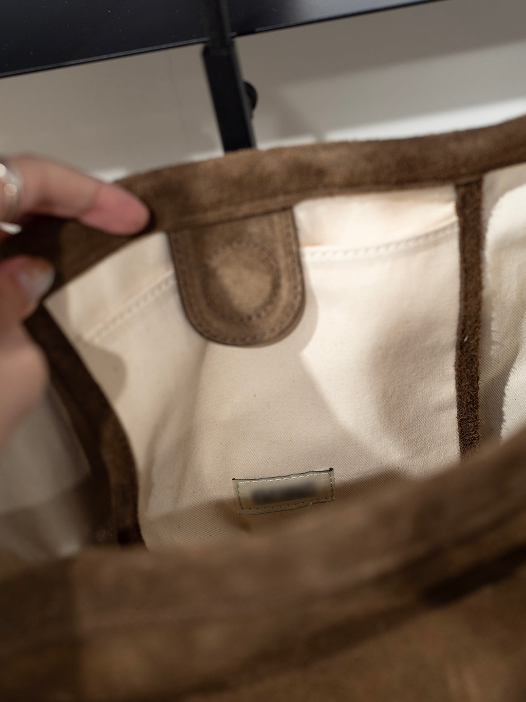 (Premium) Designer Brand - Calf Leather Bucket Tote Bag