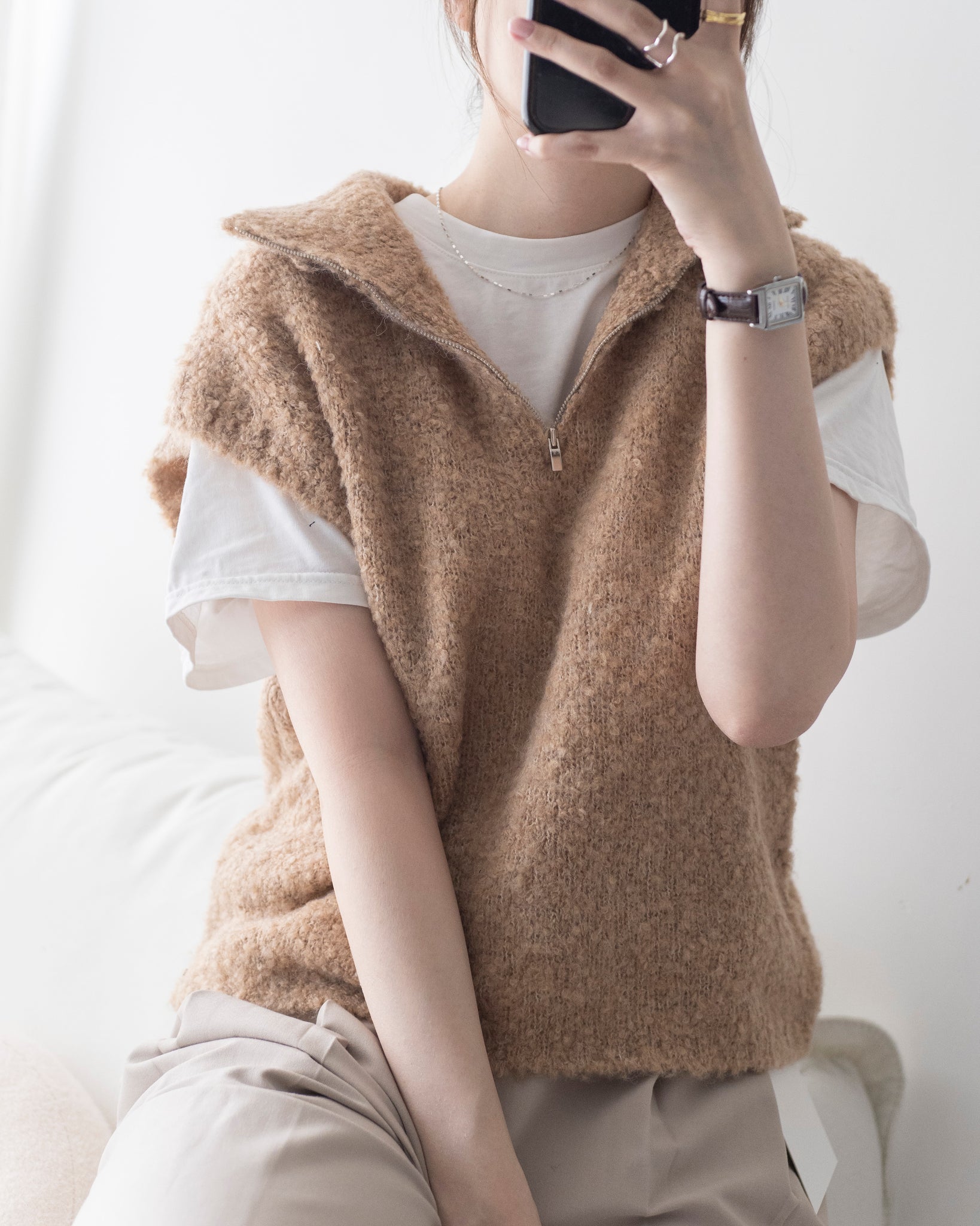 Teddy Knit Vest