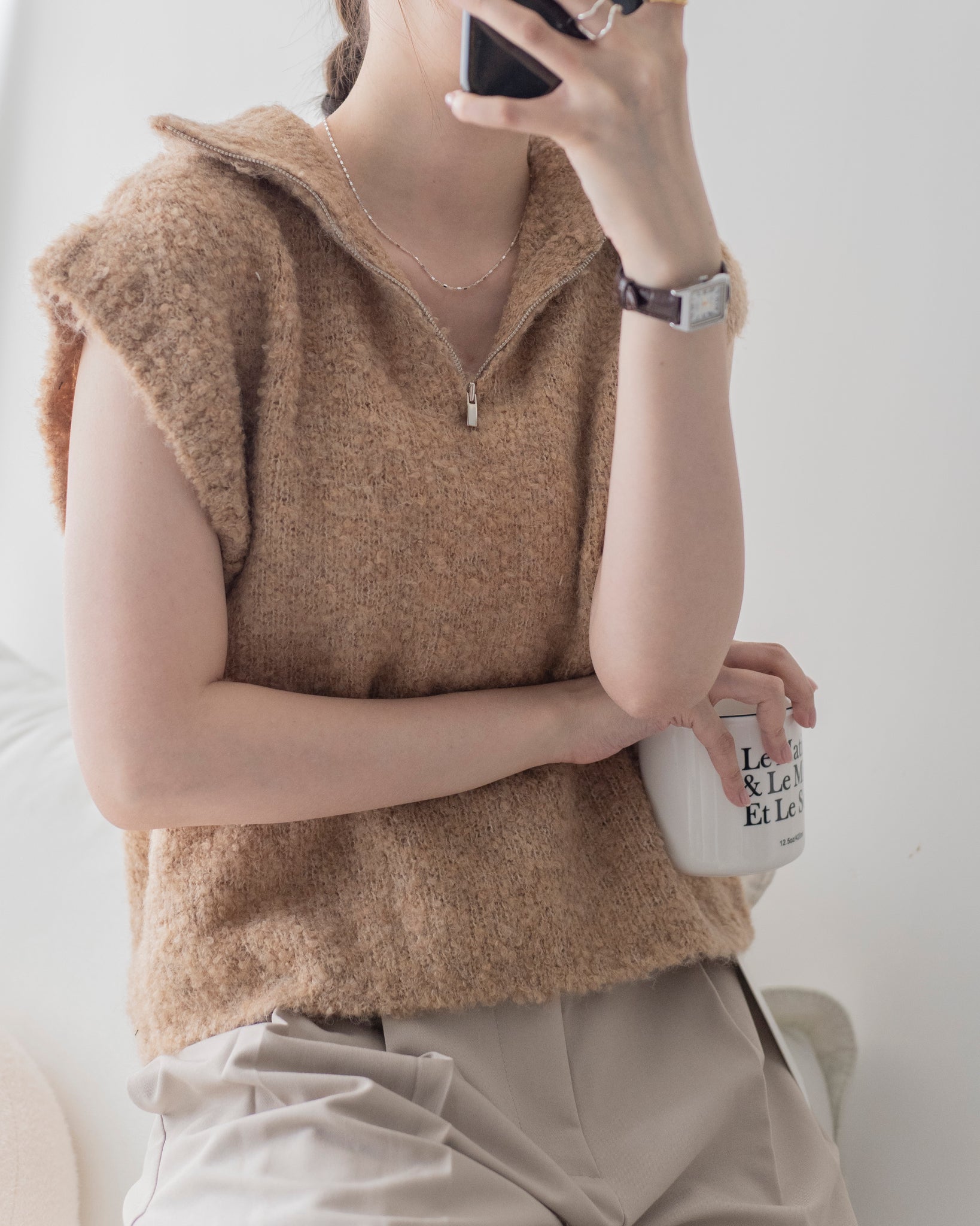 Teddy Knit Vest