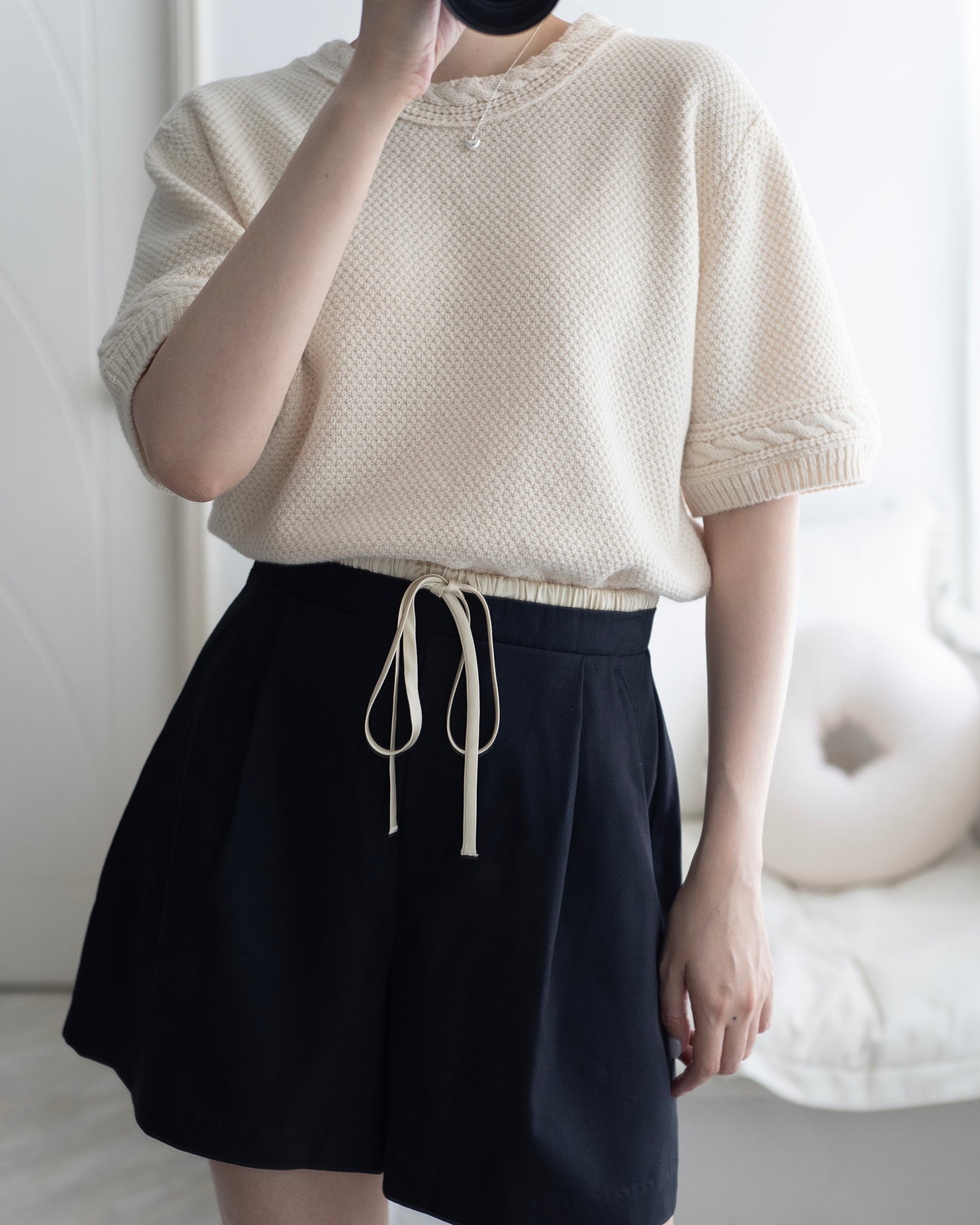 Twisted Rope Knit Top