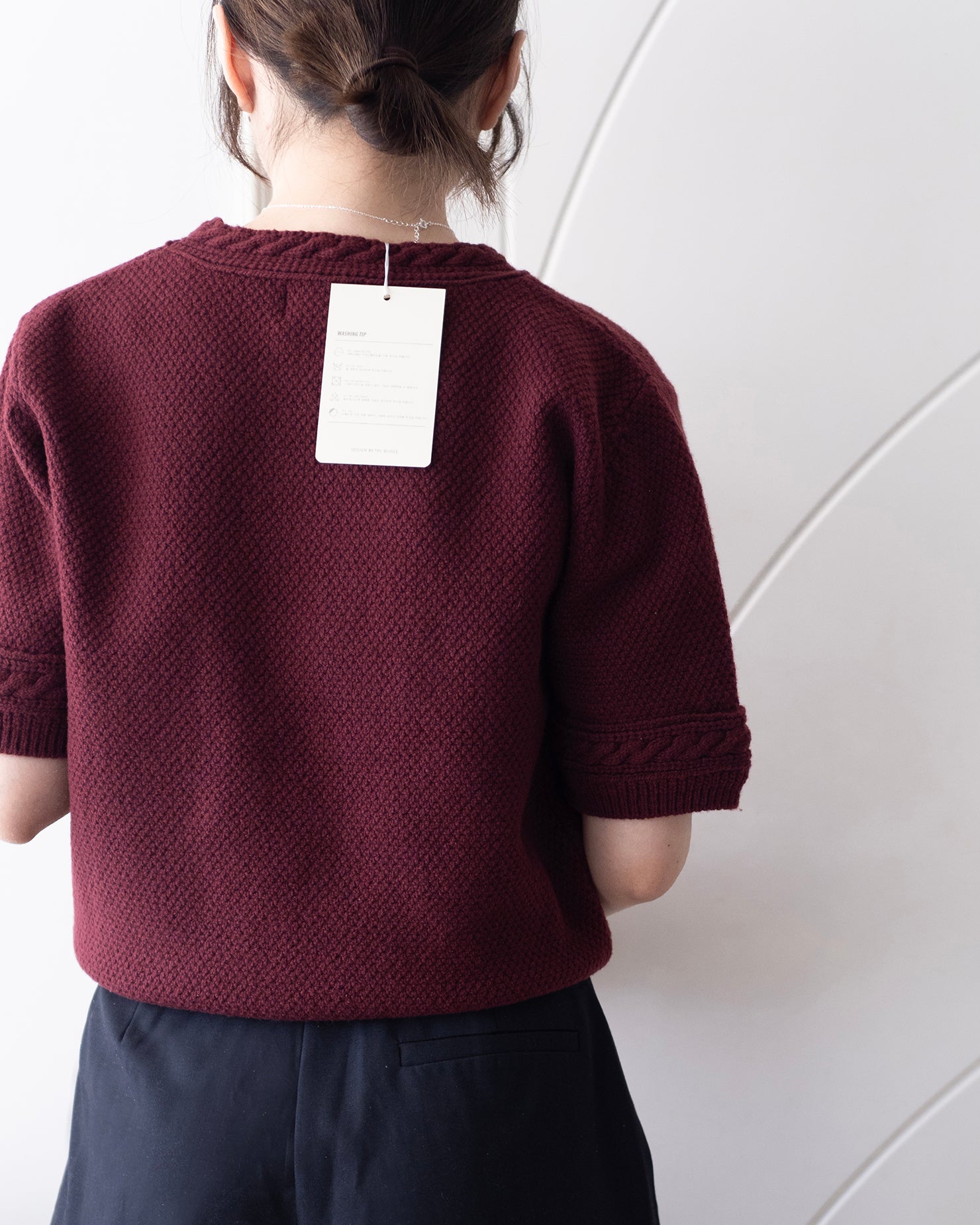 Twisted Rope Knit Top