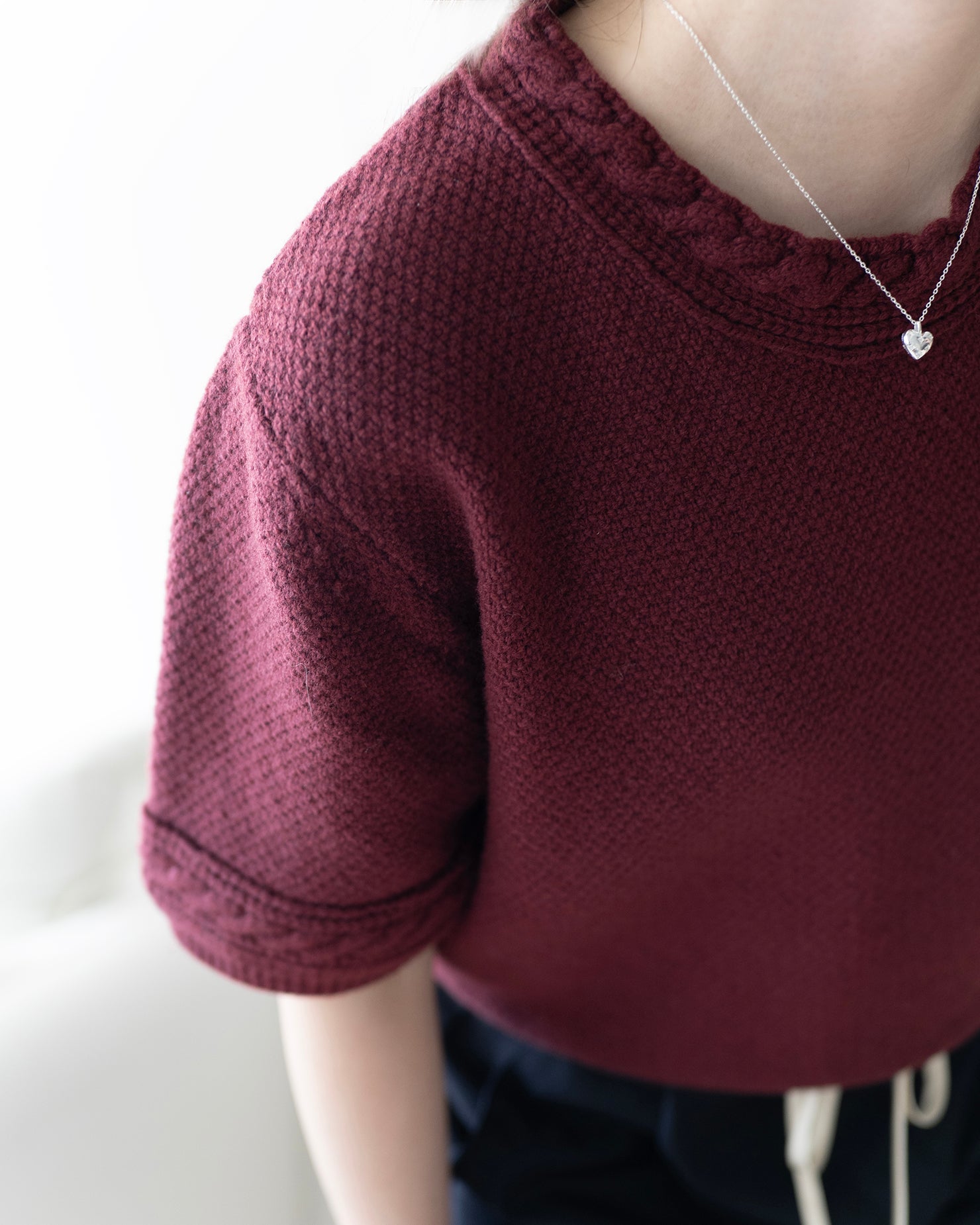 Twisted Rope Knit Top